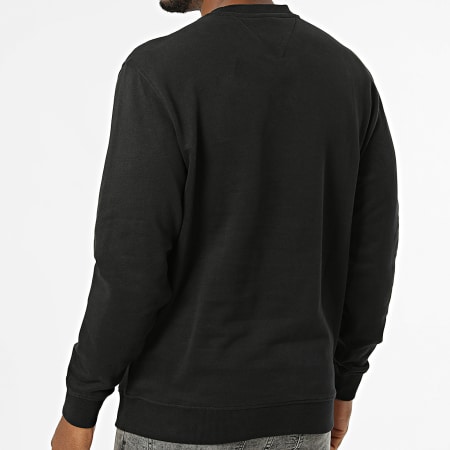 Tommy Jeans - Sweat Crewneck Regular Fit Sign Stripe 3019 Noir