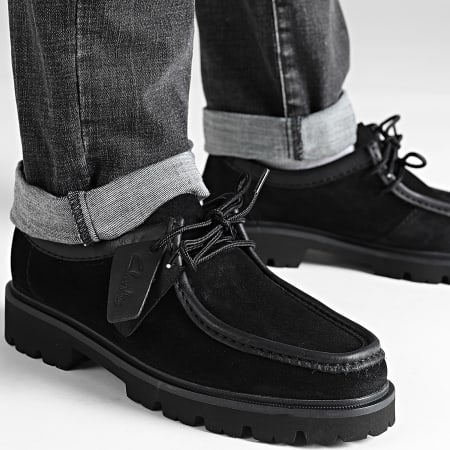 Clarks - Chaussures Cleyhill Seam Black Suede