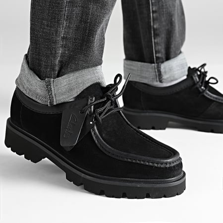 Clarks - Chaussures Cleyhill Seam Black Suede