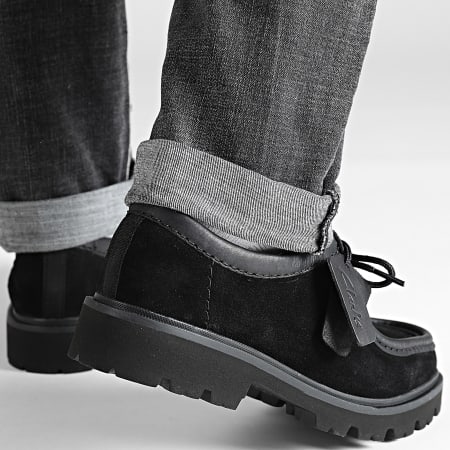 Clarks - Chaussures Cleyhill Seam Black Suede