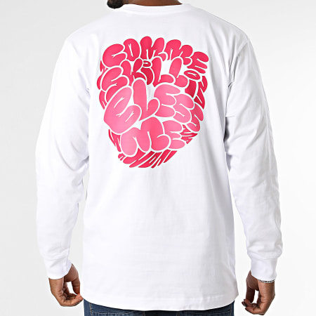 Kanoé X Mise A Jour - Tee Shirt Manches Longues Bless Me Blanc