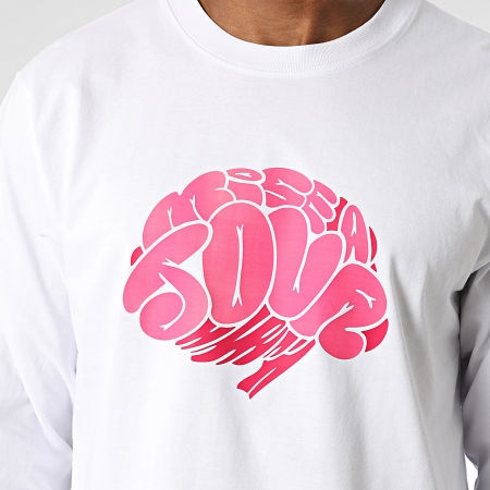 Kanoé X Mise A Jour - Tee Shirt Manches Longues Bless Me Blanc