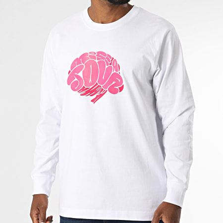 Kanoé X Mise A Jour - Tee Shirt Manches Longues Bless Me Blanc