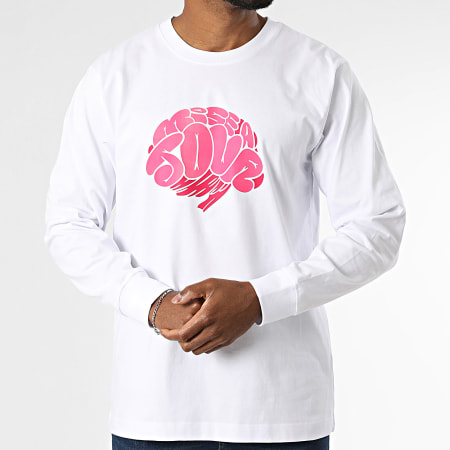 Kanoé X Mise A Jour - Tee Shirt Manches Longues Bless Me Blanc