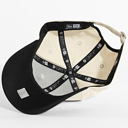 New Era - Casquette NBA Colourblock 9Forty Chicago Bulls 60771883 Beige Noir