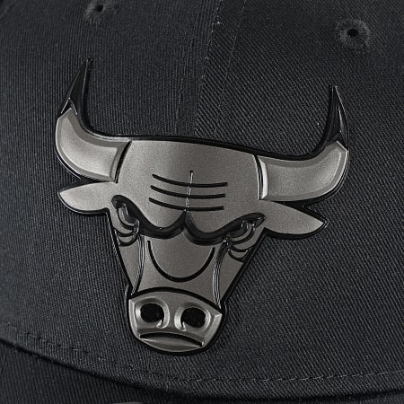 New Era - Casquette NBA Metallic 9Forty Chicago Bulls 60771847 Gris Anthracite