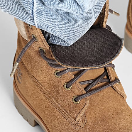 Timberland - Stivaletti Premium 6 In Lacci Waterproof Medium A6G1R Marrone Camoscio