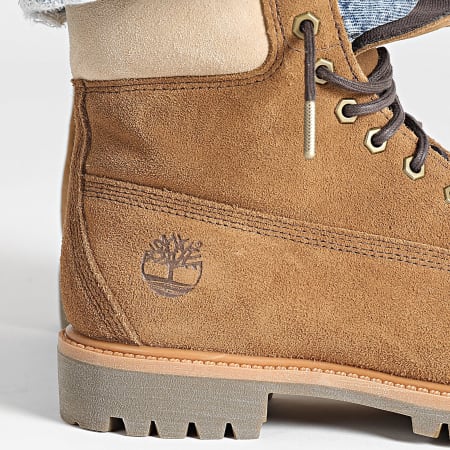 Timberland - Stivaletti Premium 6 In Lacci Waterproof Medium A6G1R Marrone Camoscio