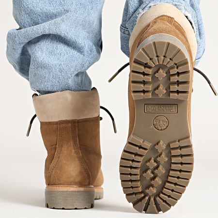 Timberland - Stivaletti Premium 6 In Lacci Waterproof Medium A6G1R Marrone Camoscio