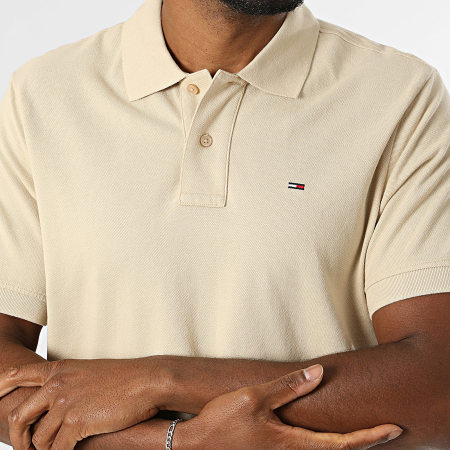 Tommy Jeans - Polo Manches Courtes Regular Fit Essential 2711 Beige