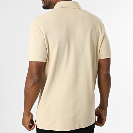 Tommy Jeans - Polo Manches Courtes Regular Fit Essential 2711 Beige