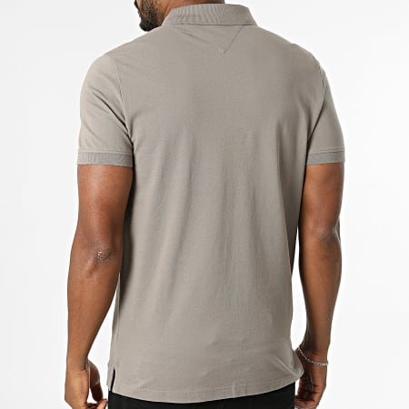 Tommy Jeans - Polo Manches Courtes Slim Placket 0676 Taupe