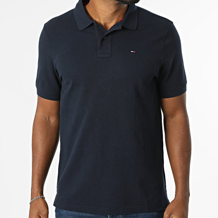 Tommy Jeans - Polo Manches Courtes Regular Fit Essential 2711 Bleu Marine