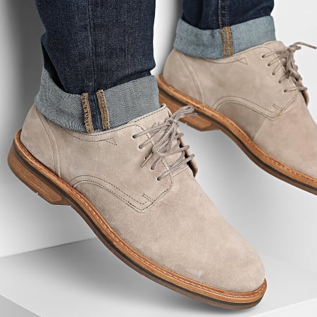 Clarks - Chaussures Aldwin Lace Grey Suede