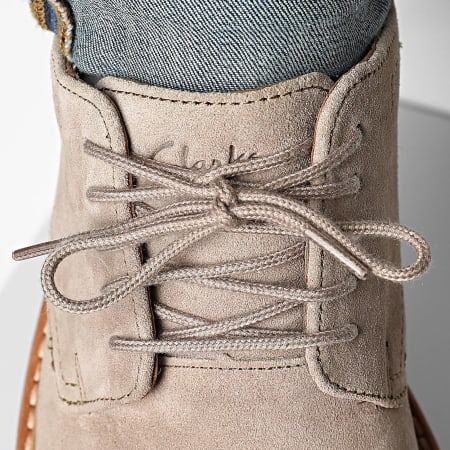 Clarks - Chaussures Aldwin Lace Grey Suede