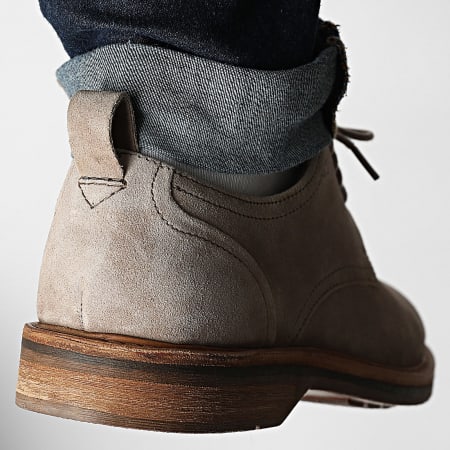 Clarks - Chaussures Aldwin Lace Grey Suede