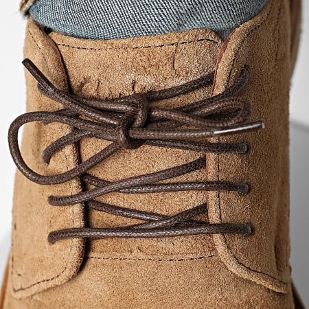 Clarks - Chaussures Aldwin Lace Tan Suede