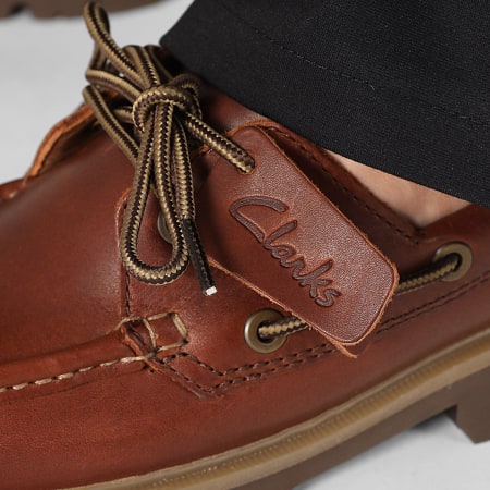 Clarks - Zapatos Náuticos Cleyhill Boat Marrón Cuero