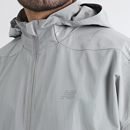 New Balance - Casaco Com Capuz e Fecho de correr Oversize MJO5BX Cinza