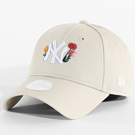 New Era - Casquette Femme 9Forty NY Yankees 60771735 Beige Floral