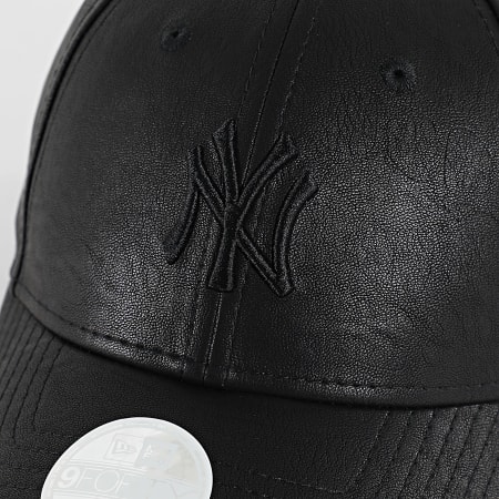 New Era - Casquette Simili Cuir Femme 9Forty NY Yankees 60771751 Noir