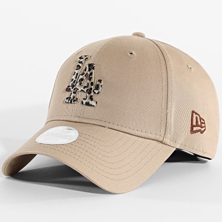New Era - Gorra Mujer 9Forty LA Dodgers 60771742 Beige Leopardo