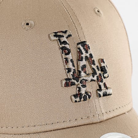 New Era - Gorra Mujer 9Forty LA Dodgers 60771742 Beige Leopardo