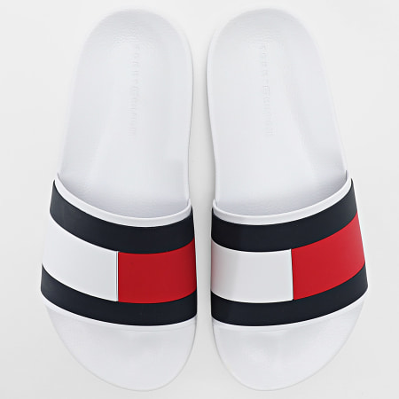 Tommy Hilfiger - Claquettes Core Hilfiger Flag Pool Slide 5798 White