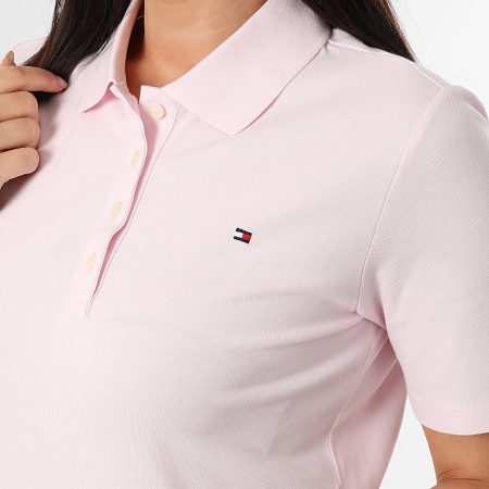 Tommy Hilfiger - Polo Manches Courtes Femme Regular Fit 1985 3224 Rose