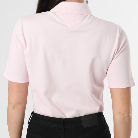 Tommy Hilfiger - Polo Manches Courtes Femme Regular Fit 1985 3224 Rose