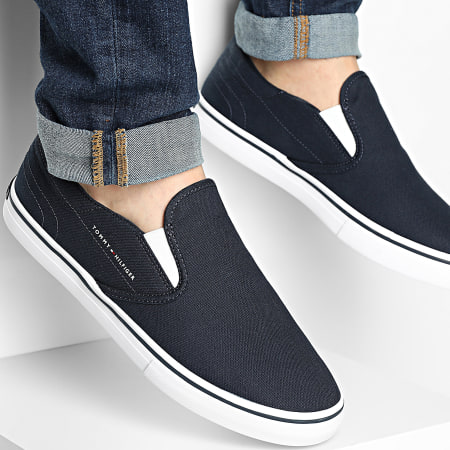 Tommy Hilfiger - Chaussures Vulc Core Slip On 5689 Desert Sky