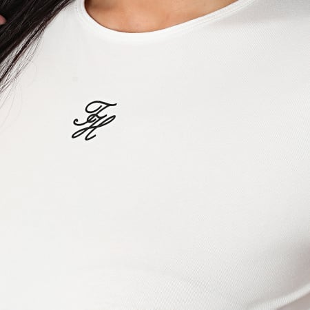 Tommy Hilfiger - Tee Shirt Femme Slim Script 8710 Beige Clair