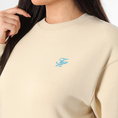 Tommy Hilfiger - Sweat Crewneck Femme Regular Fit Script 8724 Beige