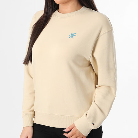 Tommy Hilfiger - Sweat Crewneck Femme Regular Fit Script 8724 Beige