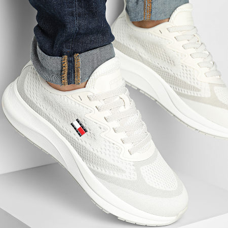 Tommy Jeans - Baskets Runner Knitted 1713 Ecru