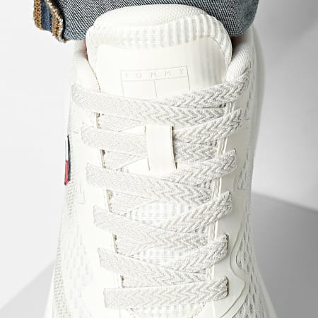 Tommy Jeans - Baskets Runner Knitted 1713 Ecru