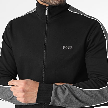 BOSS - Jas Met Rits En Strepen 50554793 Zwart