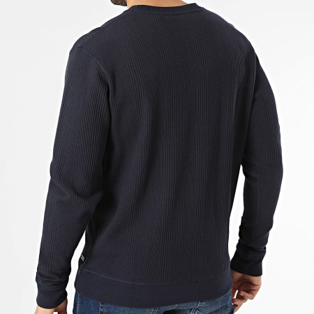 BOSS - Sweat Crewneck Structure 50540576 Bleu Marine