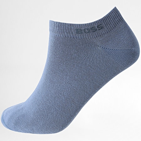 BOSS - Lot De 5 Paires De Chaussettes Uni 50493197 Bleu Marine Bleu Clair Blanc Bleu
