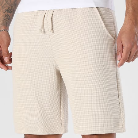 LBO - Pantalón Corto De Chándal Waffle 4161 Beige