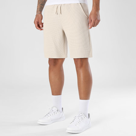 LBO - Pantalón Corto De Chándal Waffle 4161 Beige