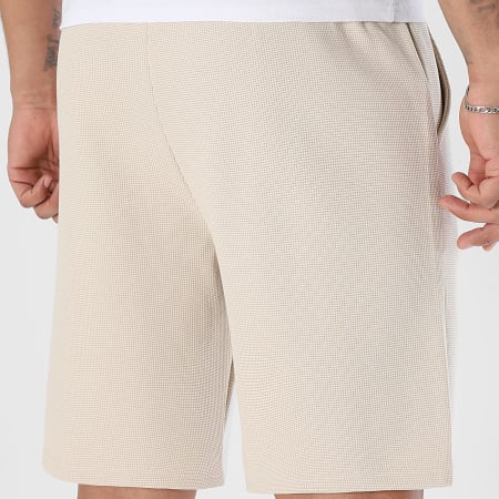 LBO - Pantalón Corto De Chándal Waffle 4161 Beige