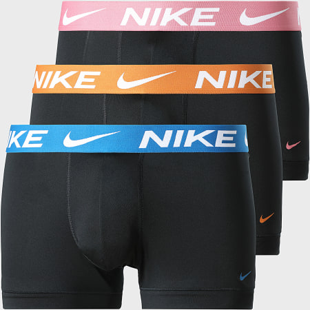 Nike - Lot De 3 Boxers Dri-FIT Essential Micro KE1156 Noir Bleu Rose Orange