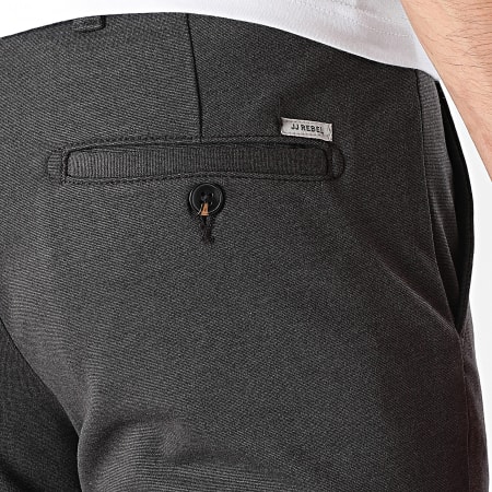 JJ Rebel - Pantalon Habillé Slim Michael Gris Anthracite Chiné