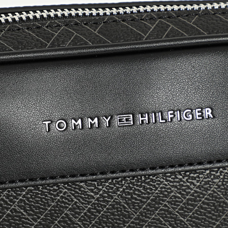 Tommy Hilfiger - Bolso Flag Monogram Pouch 4146 Negro