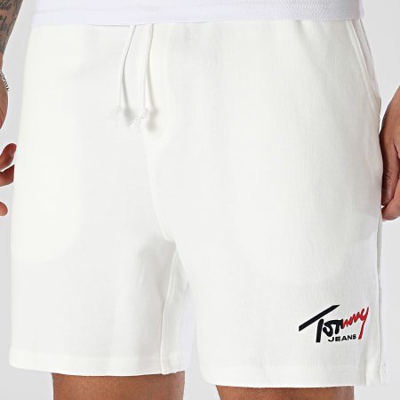 Tommy Jeans - Short Jogging Signature Beach 3017 Blanc