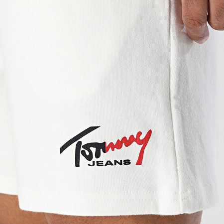 Tommy Jeans - Short Jogging Signature Beach 3017 Blanc