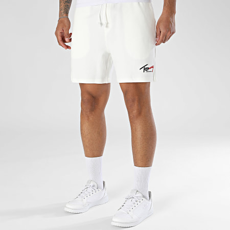 Tommy Jeans - Short Jogging Signature Beach 3017 Blanc