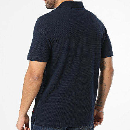 Tommy Jeans - Polo Manches Courtes Regular Fit Waffle 2703 Bleu Marine