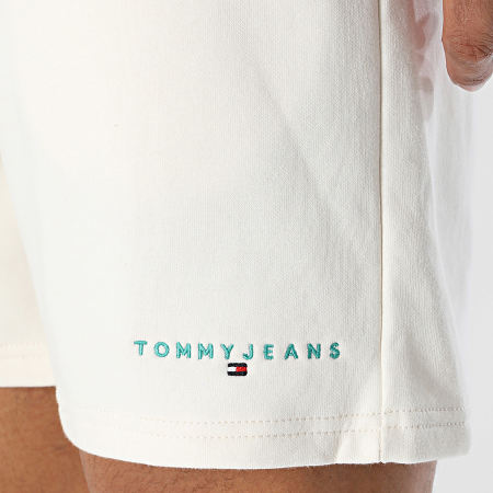 Tommy Jeans - Short Jogging Contrast Linear Beach 2697 Beige Clair